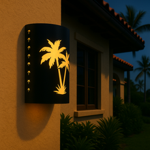 Load image into Gallery viewer, LED Palm Tree Wall Sconce Light Fixture Indoor/Outdoor