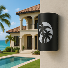 Load image into Gallery viewer, LED Palm Tree Tropical Wall Sconce Light - Indoor/Outdoor