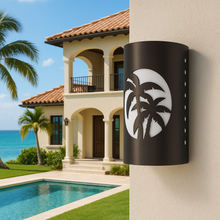 Load image into Gallery viewer, LED Palm Tree Tropical Wall Sconce Light - Indoor/Outdoor