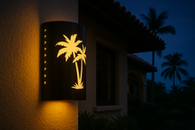 Load image into Gallery viewer, LED Palm Tree Wall Sconce Light Fixture Indoor/Outdoor