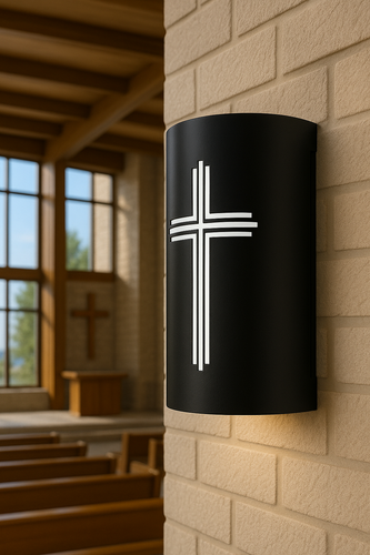 LED Cross Design Wall Sconce for Indoor and Outdoor Use