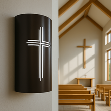 Cargar imagen en el visor de la galería, LED Cross Design Wall Sconce for Indoor and Outdoor Use