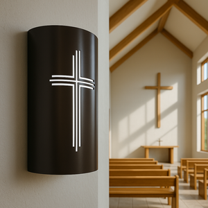 LED Cross Design Wall Sconce for Indoor and Outdoor Use