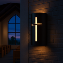 Cargar imagen en el visor de la galería, LED Cross Design Wall Sconce for Indoor and Outdoor Use