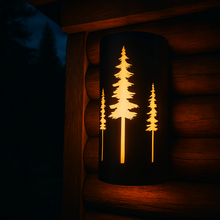 Cargar imagen en el visor de la galería, LED Pine Tree Wall Sconce Light - Rustic Charm for Indoor and Outdoor Spaces