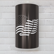 Load image into Gallery viewer, LED USA Flag Patriotic Design Wall Sconce - Indoor/Outdoor