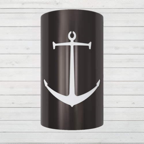 LED Anchor Wall Sconce: Handcrafted Nautical Elegance for Indoor/Outdoor Use