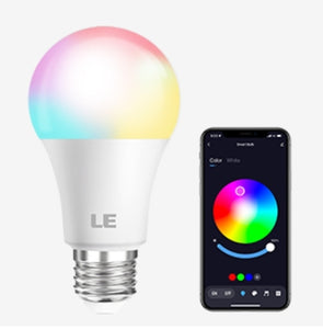 Color Changing Light Bulbs, Bluetooth Smart LED Bulb, Dimmable via App, 60 Watt Equivalent, 2700K-6500K