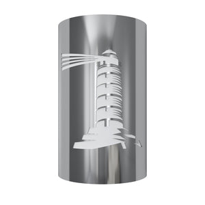 LED Lighthouse Point Steel Wall Sconce Indoor/Outdoor