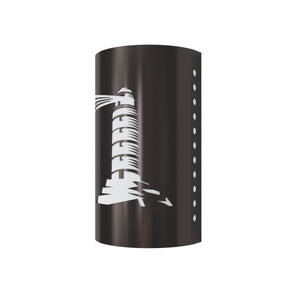 LED Lighthouse Point Steel Wall Sconce Indoor/Outdoor