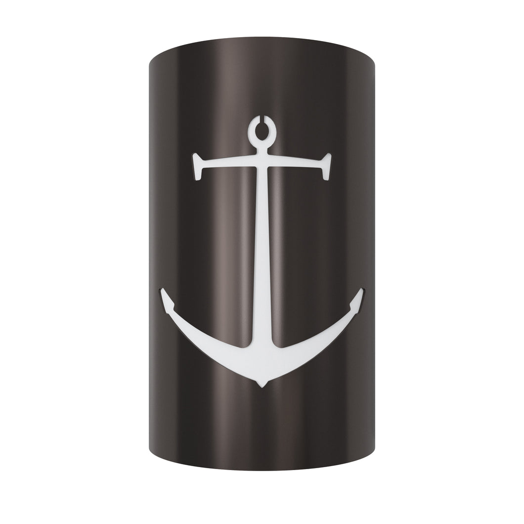 LED Anchor Wall Sconce: Handcrafted Nautical Elegance for Indoor/Outdoor Use