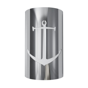 LED Anchor Wall Sconce: Handcrafted Nautical Elegance for Indoor/Outdoor Use