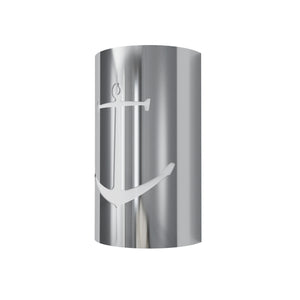 LED Anchor Wall Sconce: Handcrafted Nautical Elegance for Indoor/Outdoor Use