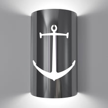 Load image into Gallery viewer, LED Anchor Wall Sconce: Handcrafted Nautical Elegance for Indoor/Outdoor Use