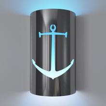 Load image into Gallery viewer, LED Anchor Wall Sconce: Handcrafted Nautical Elegance for Indoor/Outdoor Use