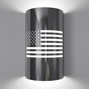 LED USA Flag Wall Sconce for Indoor/Outdoor Use