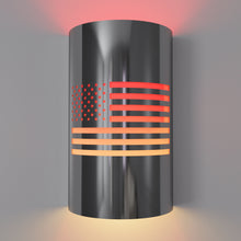 Load image into Gallery viewer, LED USA Flag Wall Sconce for Indoor/Outdoor Use