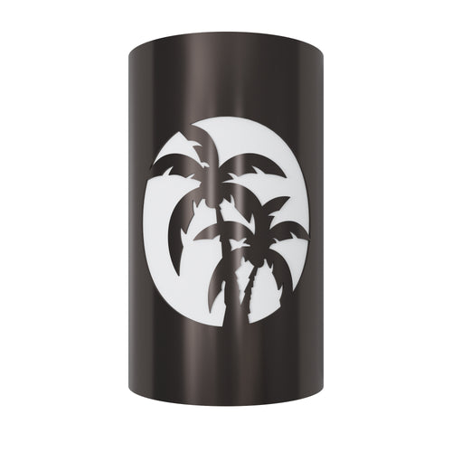 LED Palm Tree Wall Sconce - Indoor/Outdoor Tropical Lighting